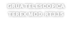GRÚA TELESCOPICA TEREX MOD. RT335